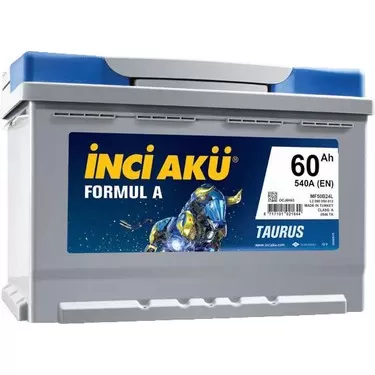 İnci Akü 12 Volt 60 Amper 540 EN Formul A Taurus