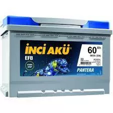 İNCİ 60 AH EFB START STOP Akü
